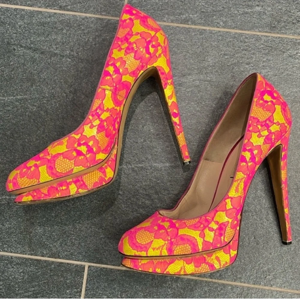 Y2K designer platform pumps - Picture 4 of 7